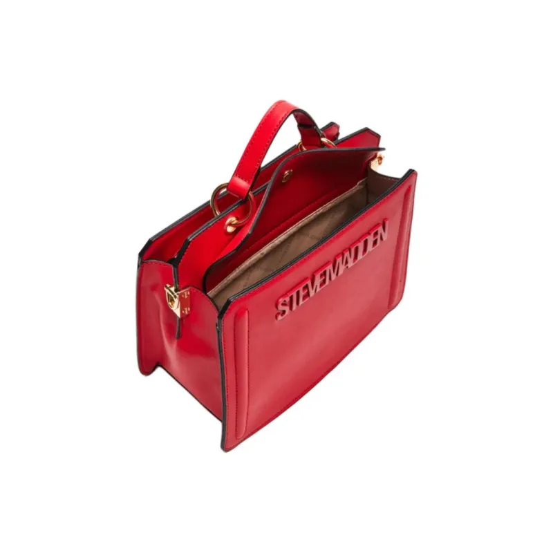 STEVE MADDEN Synthetic Material Handbag Women's Paris Red-3