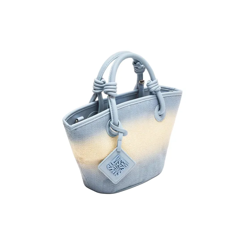 STEVE MADDEN Textile Materials Tote Bag Shopping Bag Shoulder Bag Crossbody Bag Handbag Mini Women's Blue & Multicolor-1