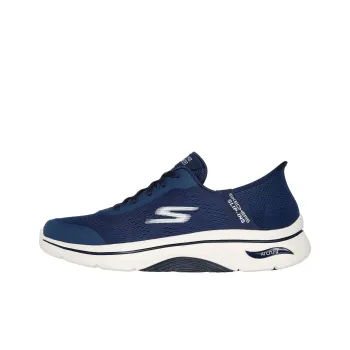 Skechers Slip Ins Anti Slip Wear Resistant Low Top Casual Running Shoes Men's Dark Blue