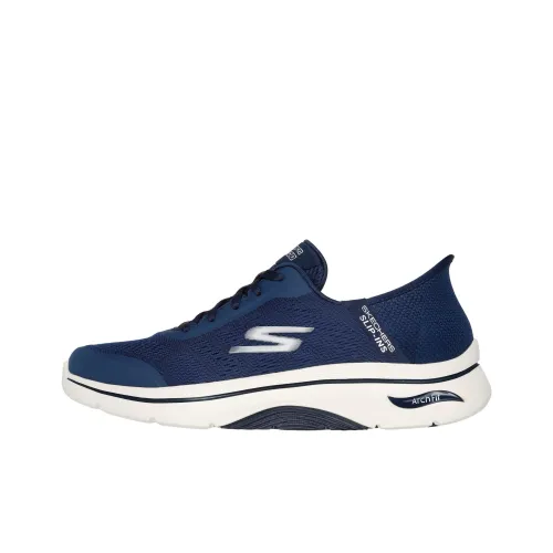 Skechers Slip Ins Running Shoes Men Low-Top Blue/White