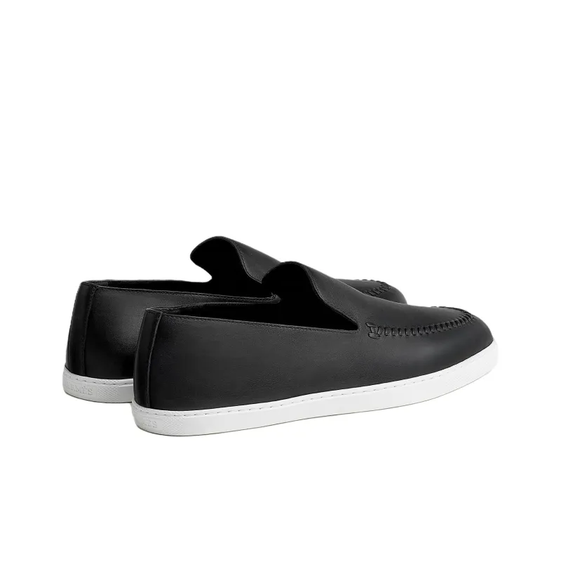 HERMES Julian Loafers Men's Black-4