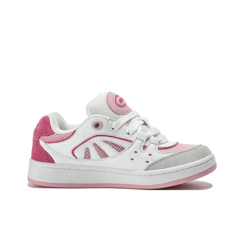 FERW Supertide Pink Mist Coverage Anti Slip And Wear Resistant Breathable Low Top Skateboard Shoes Unisex-1