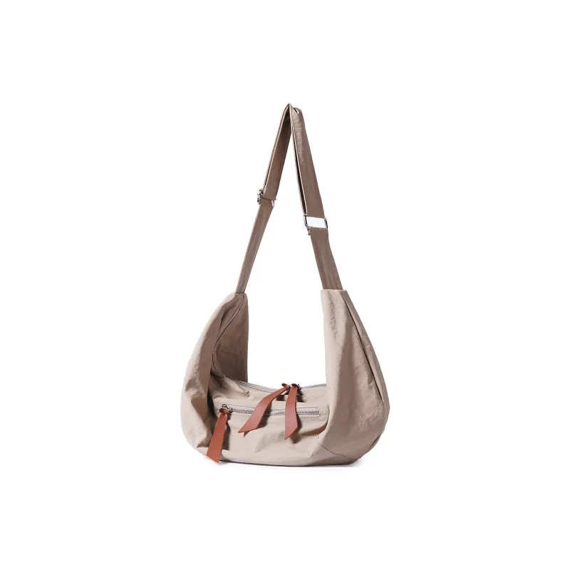 Dubaolu Fabric Crossbody Bag Medium Size Women's Khaki/Black-11