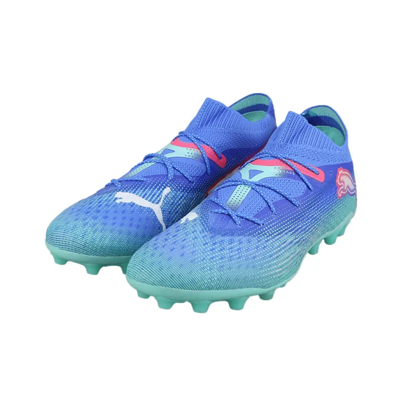 PUMA FUTURE 7 Anti Slip Wear Resistant Soccer Shoes Men's Blue-2