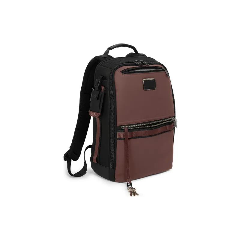 TUMI Fabric Backpack Unisex Deep Red-1