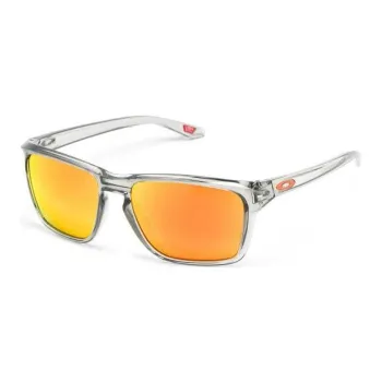 Oakley Acrylic Plastic Irregular Shape Sunglasses Women's Gray
