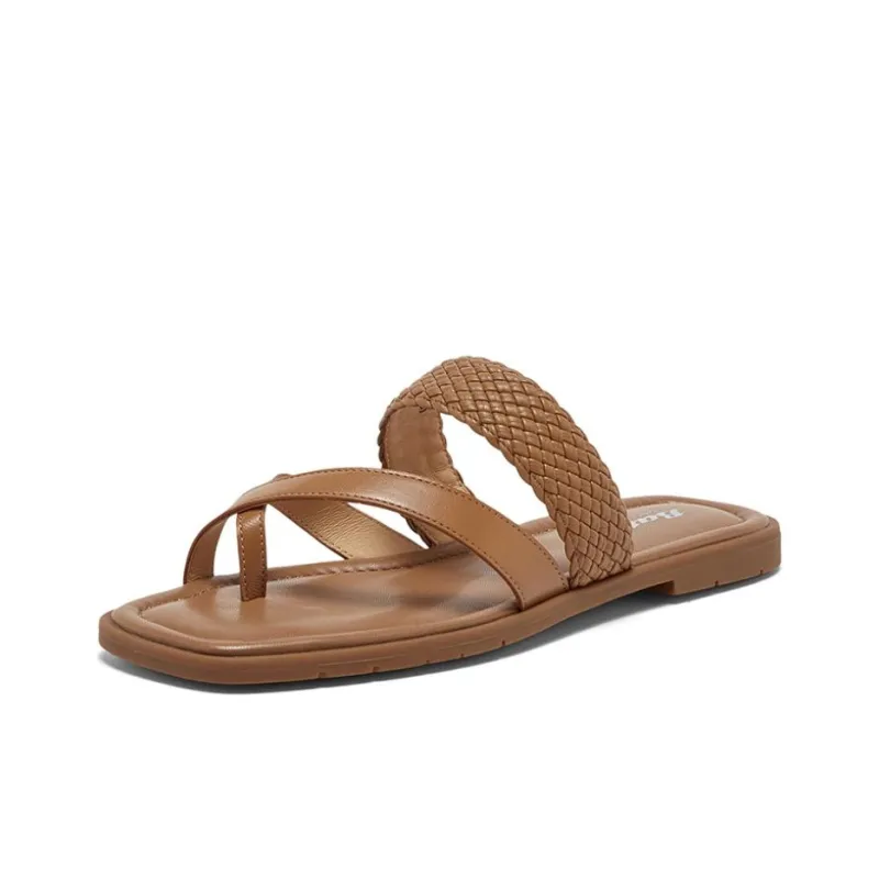 BATA Slide Slippers Women's Brown-1