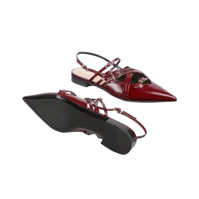 GUCCI Casual Single Shoes Women's Red-4