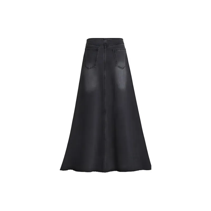 Kazakhstan Denim Long Skirt Women's-1