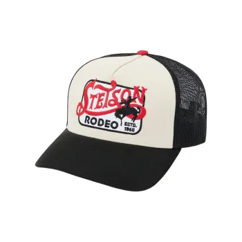 STETSON Cotton Polyester Baseball Caps Unisex Ecru/Black
