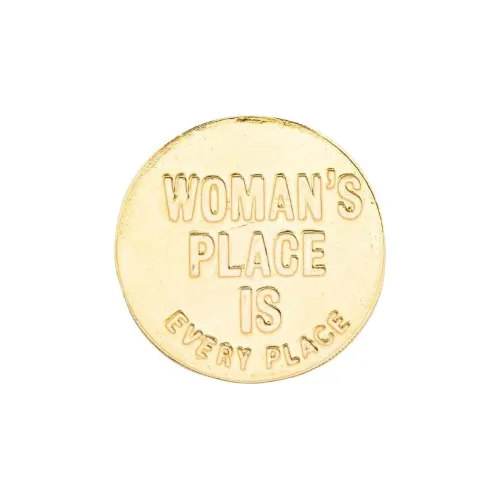 Martine Rose X LL LLC Debossed Slogan Brooch