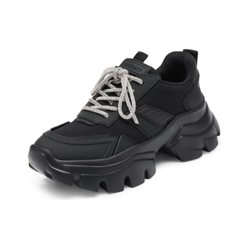 Staccato Dark Night Galaxy Slip Resistant Low Top Chunky Sneakers Women's-1