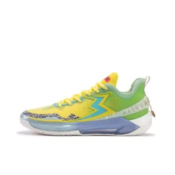 361° BIG3 5.0 Quick PRO TH Cushioning Anti Slip Wear Resistant Breathability Low Top Basketball Shoes Men's Fig Green