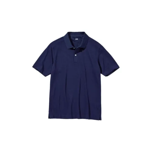 UNIQLO Polo Shirts Unisex Dark Blue