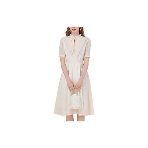 Artka Short-Sleeved Dresses Women's Off White