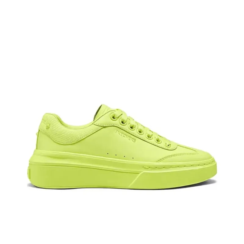 Skechers Court Classics Lightweight And Breathable Low Top Skateboard Shoes Women's Lemon-1