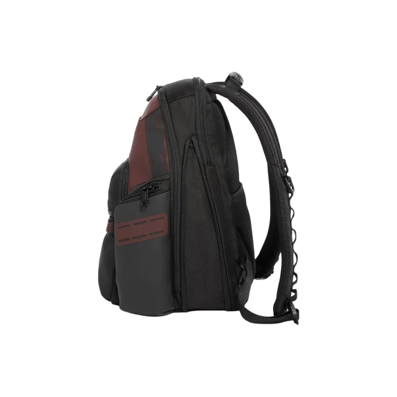 TUMI Textile, Leather Trim Backpack Men's Dark Red-2