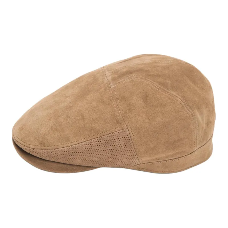 STETSON Leather Berets Unisex Light Brown-2