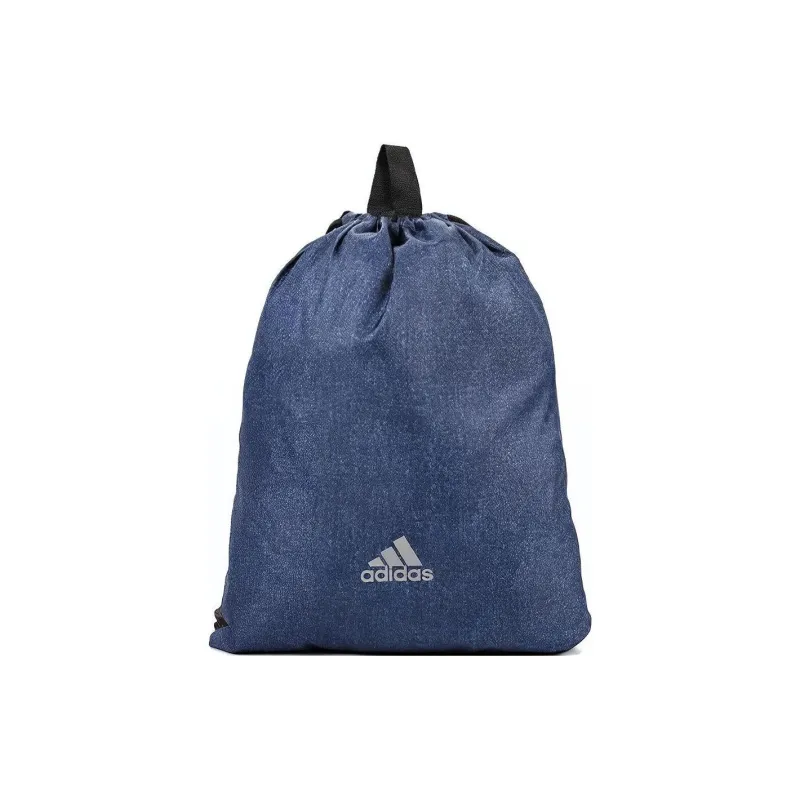 Adidas Linen Drawstring Bag Backpack Regular Unisex Marine Blue-0