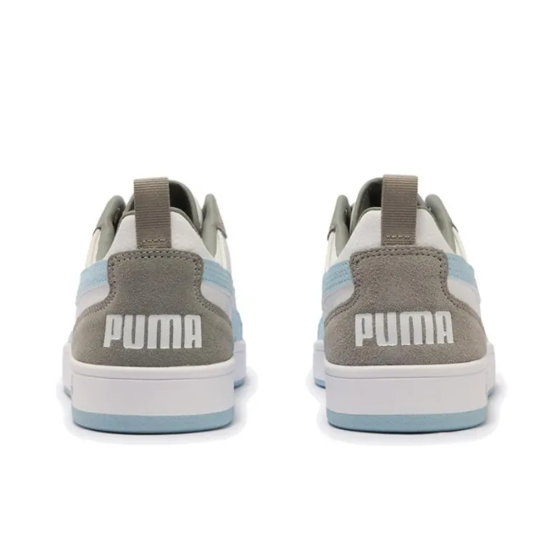PUMA DRIBBLE Anti Slip Wear Resistant Low Top Casual Shoes Unisex Silver Gray White-3