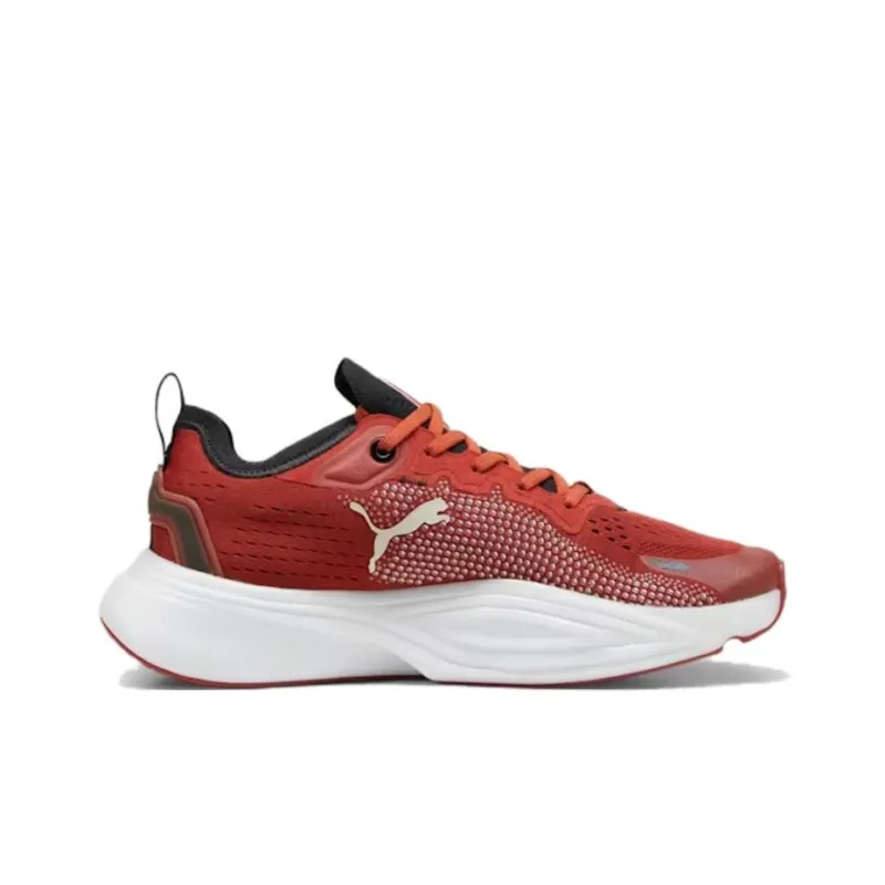 PUMA Pwr Nitro Anti Slip Wear Resistant Low Top Training Shoes Men's Red White-1