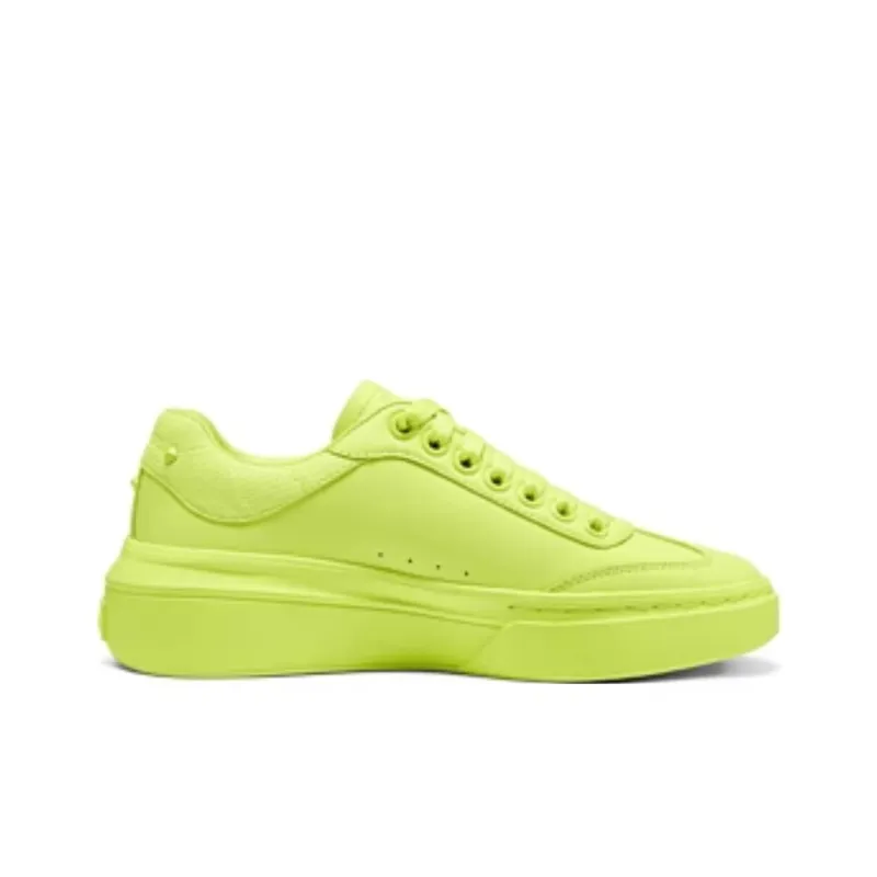 Skechers Court Classics Lightweight And Breathable Low Top Skateboard Shoes Women's Lemon-2