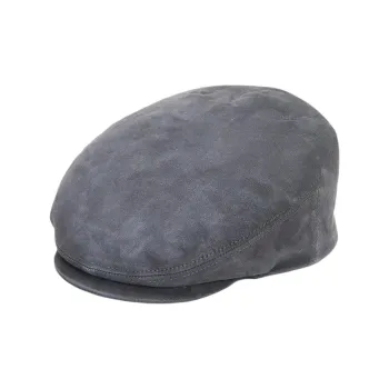 STETSON Leather Berets Unisex Gray