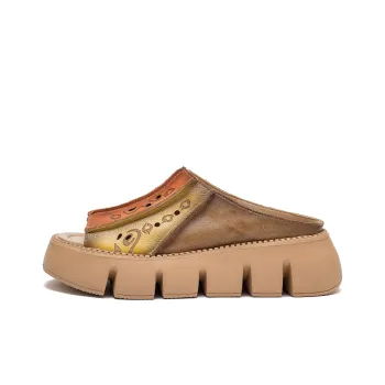 Jay Slide Slippers Women's Yellow/Green