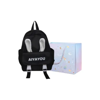 GOX Polyester Backpack Regular Women's Black/Yellow/Blue/Purple/Pink