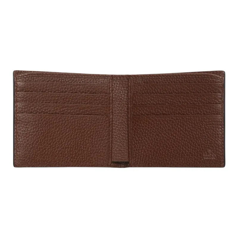 GUCCI Canvas Wallet Regular Men's Brown-3
