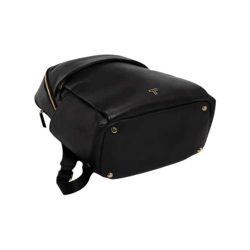 TUMI Voyageur Leather Backpack Women's Black-4
