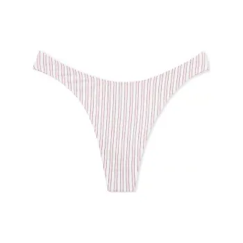 Victoria's Secret 24 Big Show Collection Stretch Cotton High-Leg Scoop Thong Panty/PPS Underpants Women's Pink
