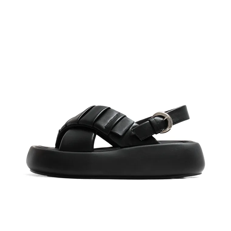 Old Meow Beach Sandals 5cm Women's Black-0