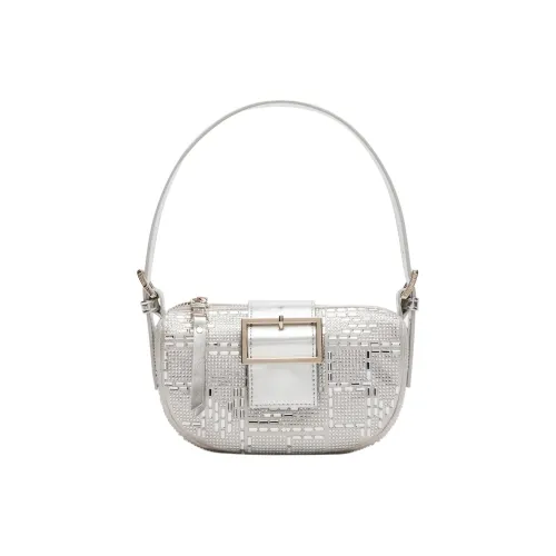 STEVE MADDEN Synthetic Material Handbag Shoulder Bag Mini Women's Silver