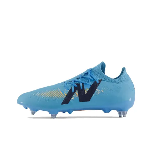 New Balance Furon V7 Anti Slip Wear Resistant Soccer Shoes Unisex Blue