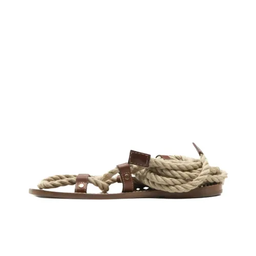 CELINE Strap Sandals Women's Beige