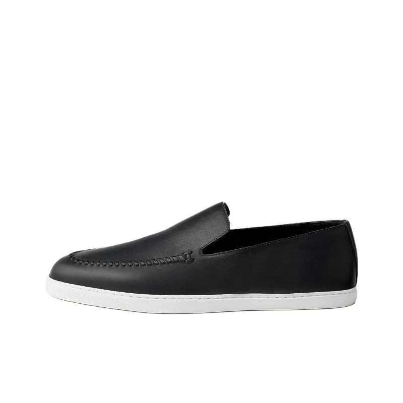 HERMES Julian Loafers Men's Black-0