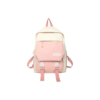 Cwatcun Nylon Backpack Women's Pink/Light Purple/Light Green/Light Yellow/Black