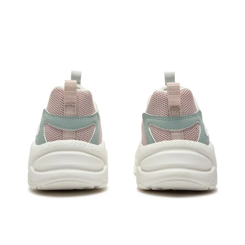 361° Anti Slip Wear Resistant Low Top Casual Shoes Women's White Green-3