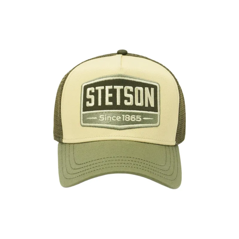 STETSON Polyester Mesh Cotton Baseball Caps Unisex Green-1