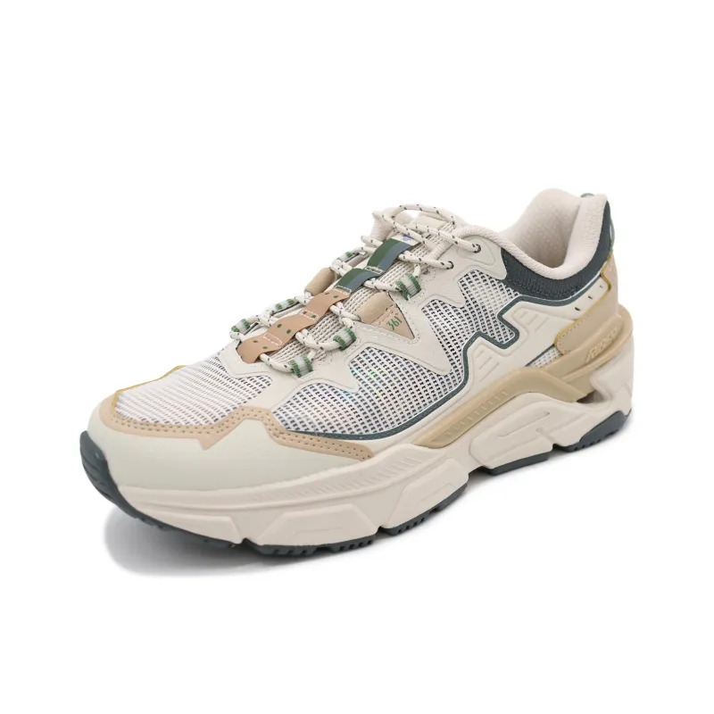 361° Wear-Resistant Low-Top Casual Shoes Men's Beige Gray-2