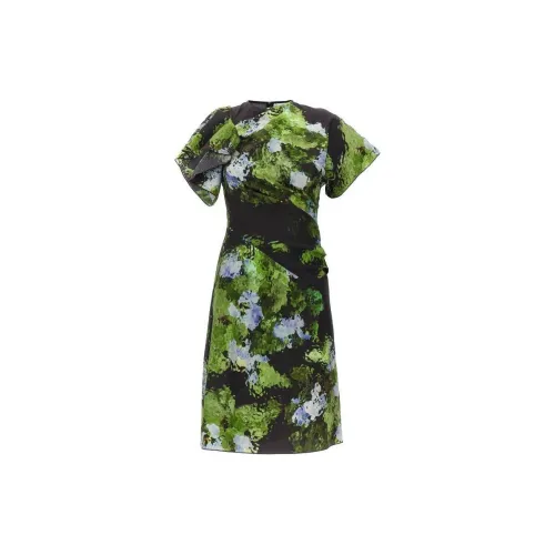 Victoria Beckham Short-Sleeved Dresses Women's Green