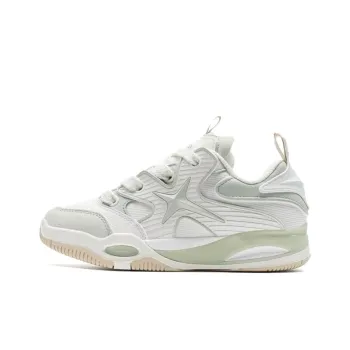 XTEP Yujie PLUS Anti Slip Wear Resistant Low Top Skateboard Shoes Women's Green White