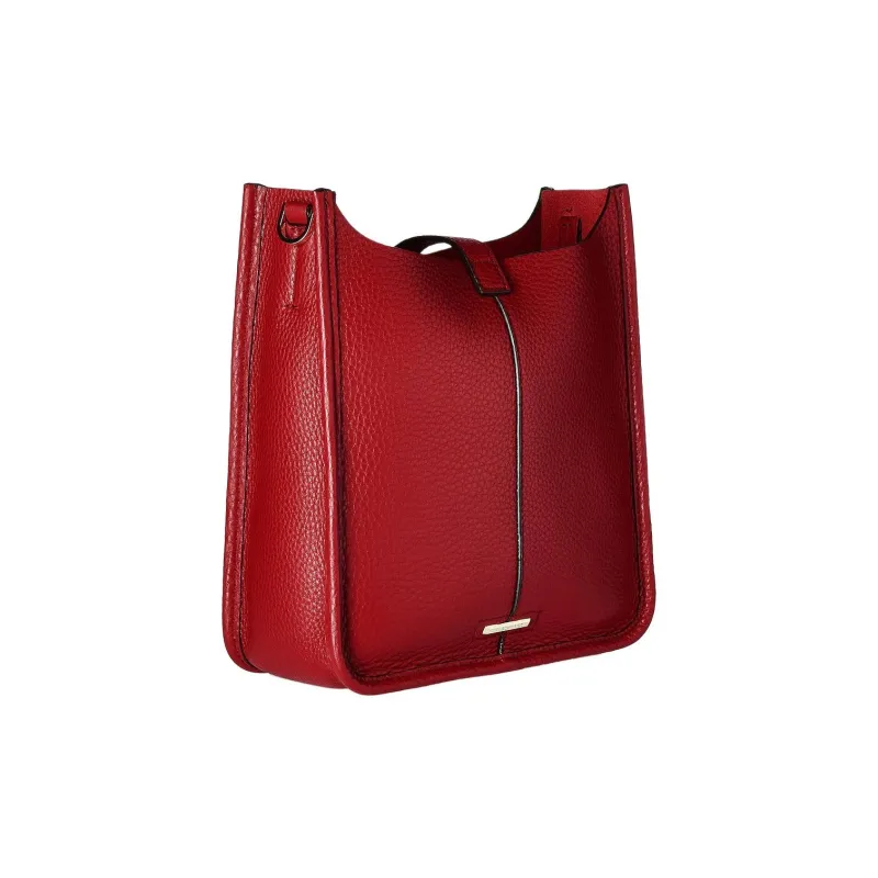 REBECCA MINKOFF Genuine Leather Crossbody Bag Shoulder Bag Medium Size Women's Red-1