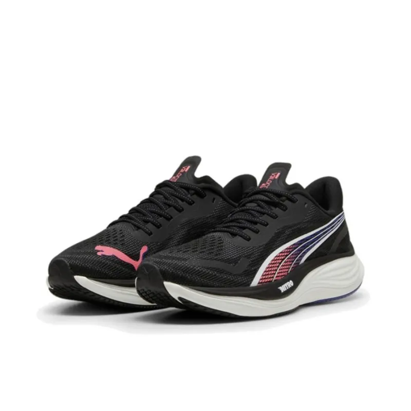 PUMA Velocity Nitro 3 Anti Slip Wear Resistant Low Top Running Shoes Men's Black-2