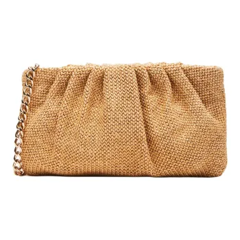 STEVE MADDEN Textile Materials One Shoulder Crossbody Clutches Women's Natural
