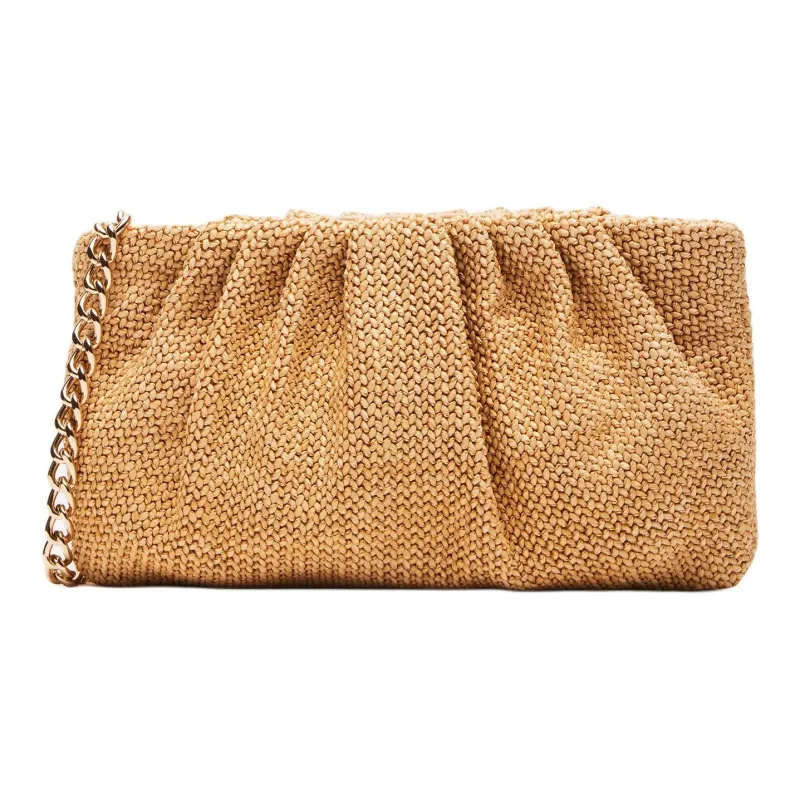 STEVE MADDEN Textile Materials One Shoulder Crossbody Clutches Women's Natural-0
