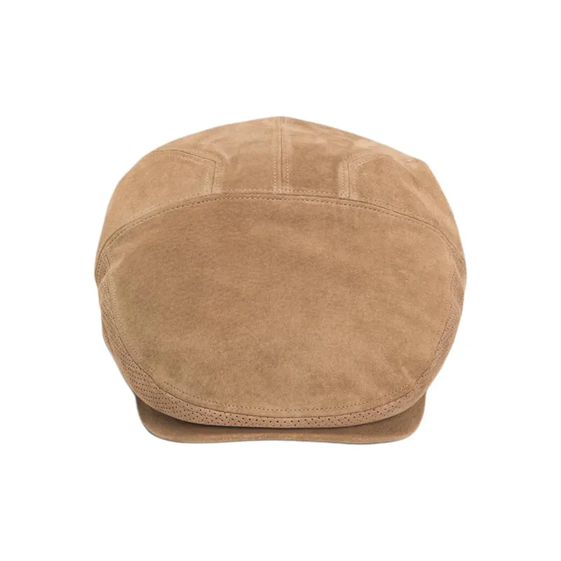 STETSON Leather Berets Unisex Light Brown-1
