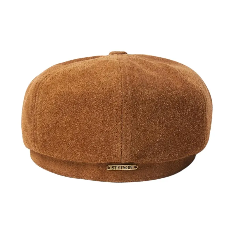 STETSON Calfskin Cotton Berets Unisex Brown-2