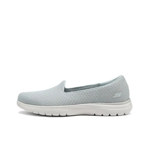 Skechers ON THE GO Breathable Lightweight Low Top Casual Shoes Women's Light Gray